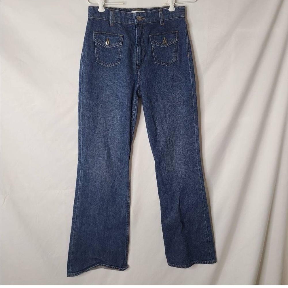 & Other Stories High Rise Wide Leg Flare Jeans sz 6